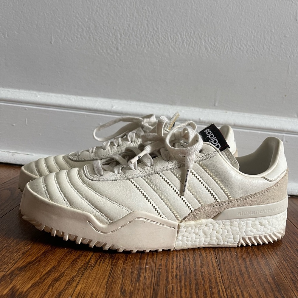 adidas ALEXANDER WANG X BBALL SOCCER 'CORE WHITE' Mens Size 8